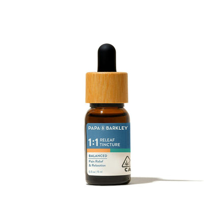 1:1 CBD:THC Releaf Tincture 30ml (Papa & Barkley)