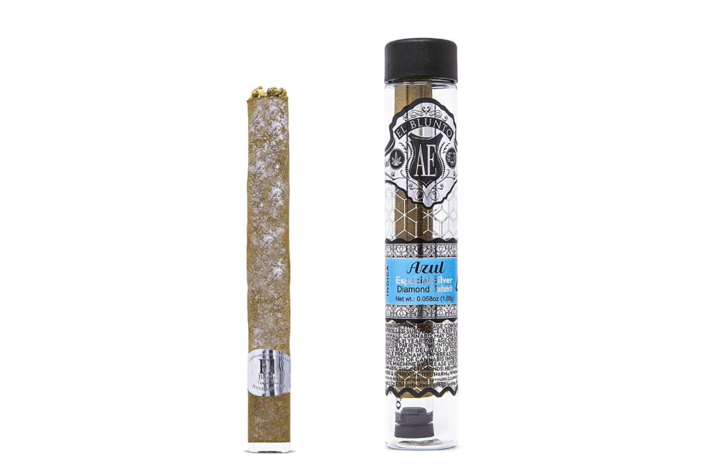 Azul Especial Silver Diamond Infused Cannagar 1.65G (El Blunto by Albert Einstone's)