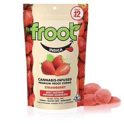 Strawberry Gummies 100mg THC (Froot)