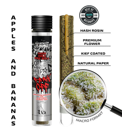 Apples and Bananas & Blue Cheese Hash Hole Pre-Roll 2.5g (APE Premium Cannabis Corp)