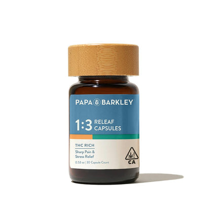 1:3 CBD:THC Releaf Capsules 30ct 900mg (Papa & Barkley)