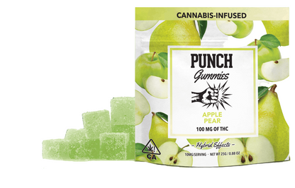 Apple Pear Gummies 10pk 100mg THC (Punch Edibles & Extracts)