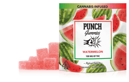 Watermelon Gummies 10pk 100mg THC (Punch Edibles & Extracts)