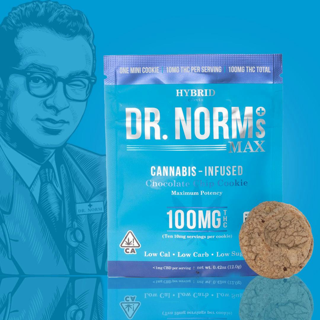 Chocolate Chip Hybrid MAX Cookie 1pc 100mg THC (Dr. Norm's)