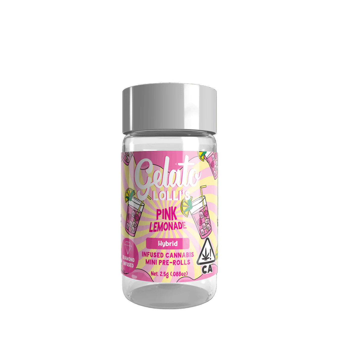Pink Lemonade Lolli Diamond Infused Preroll 5pk 3g (Gelato)