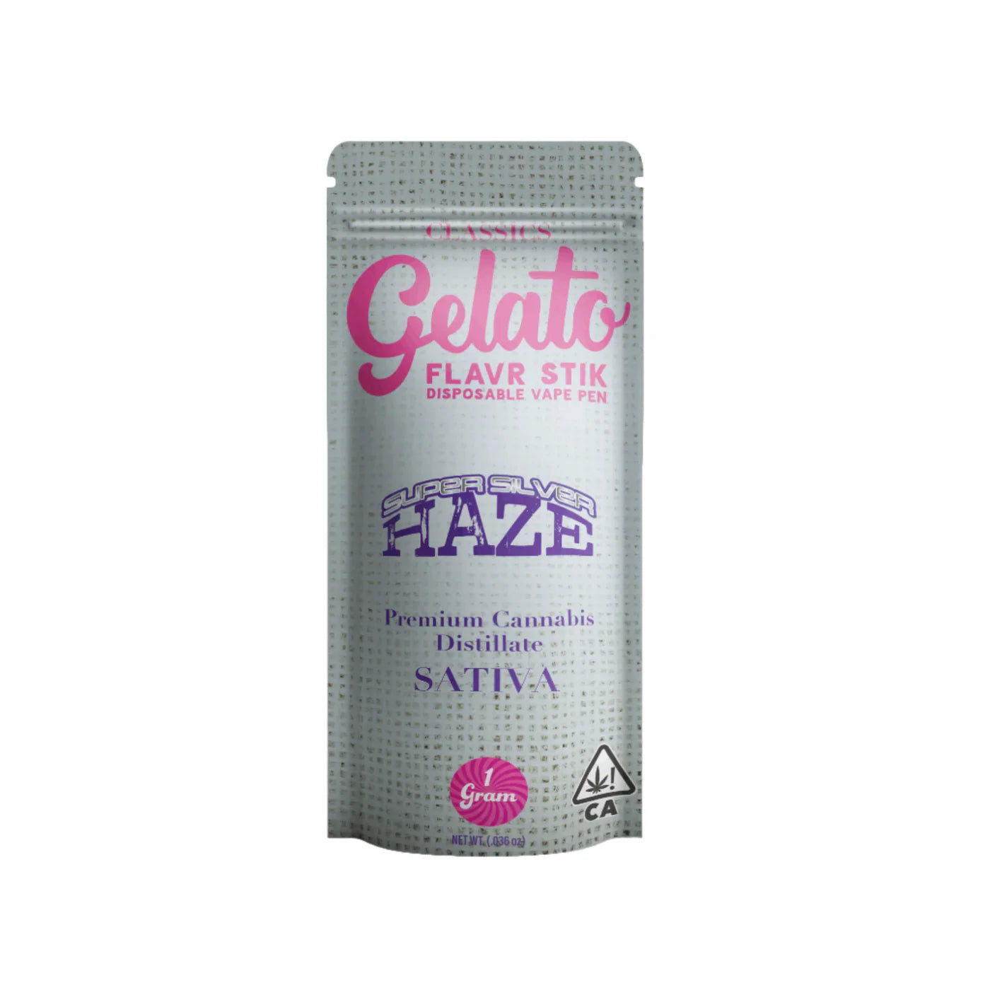 Super Silver Haze Flavr Stick Disposable Vape 1g (Gelato)