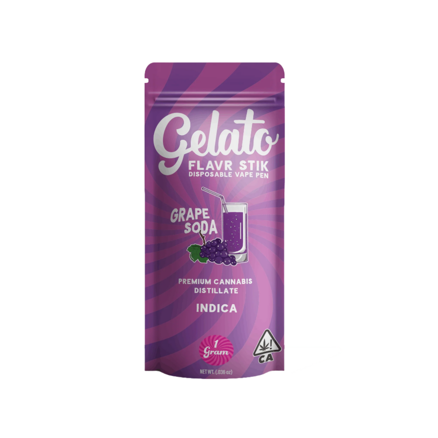 Grape Soda  Flavr Stick Disposable Vape 1g (Gelato)