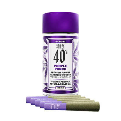 PURPLE PUNCH - 40's Infused Preroll 5pk 2.5g (STIIIZY)