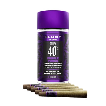 PURPLE PUNCH - .5G 40's Infused Mini Blunt 5pk 2.5g (STIIIZY)