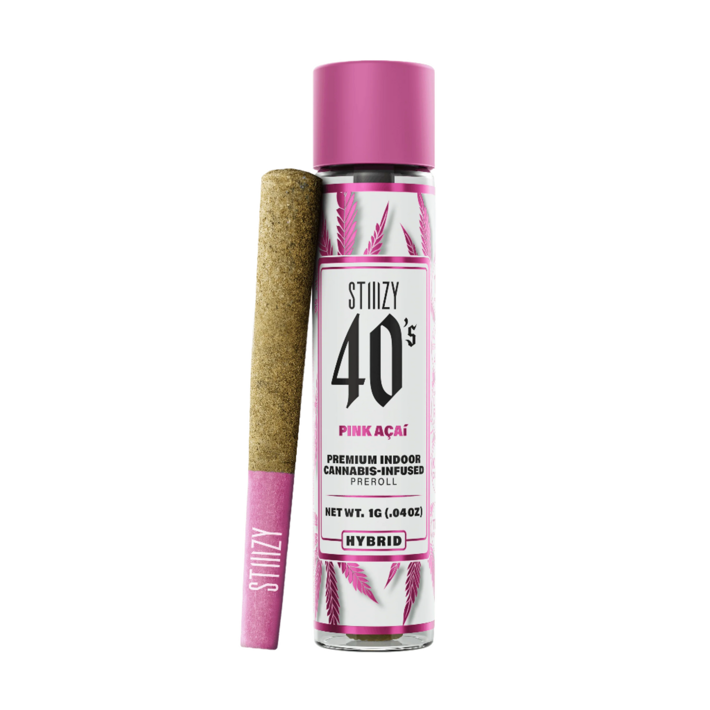 PINK ACAI 40's Infused Preroll 1G (STIIIZY)
