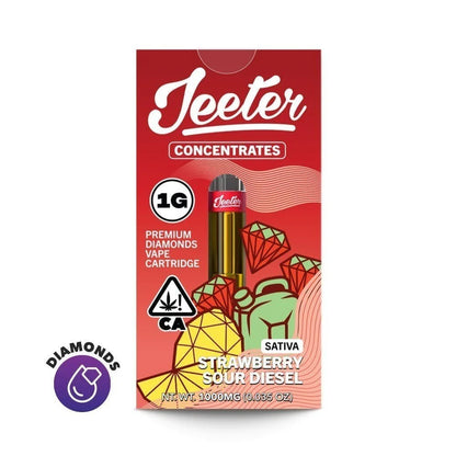 Strawberry Sour Diesel Liquid Diamonds Vape Cartridge 1g (Jeeter Juice)