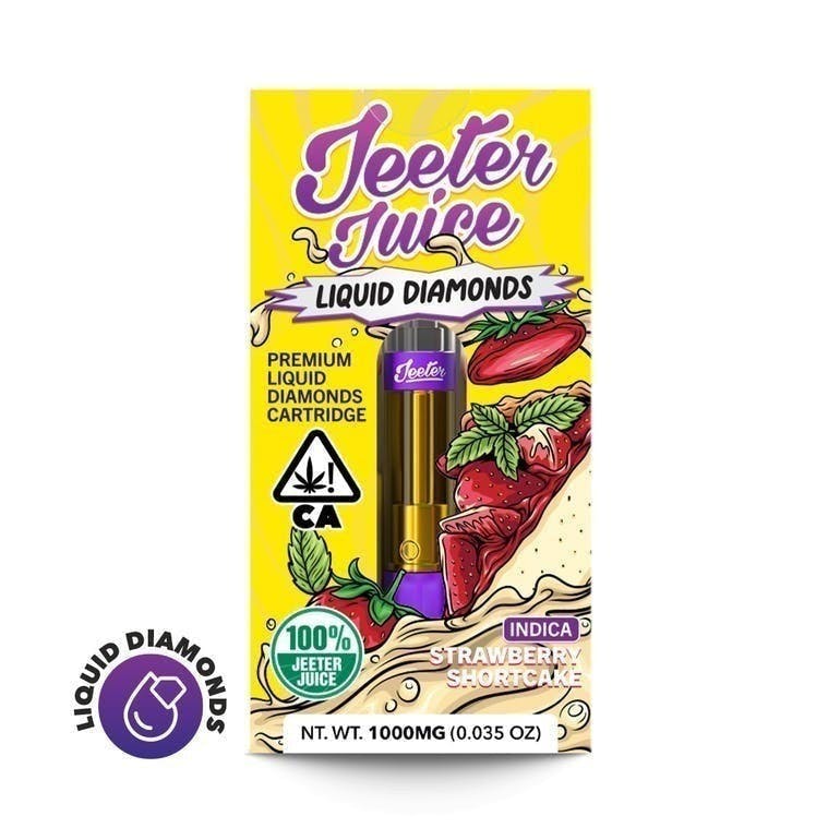Strawberry Shortcake Liquid Diamonds Vape Cartridge 1g (Jeeter Juice)