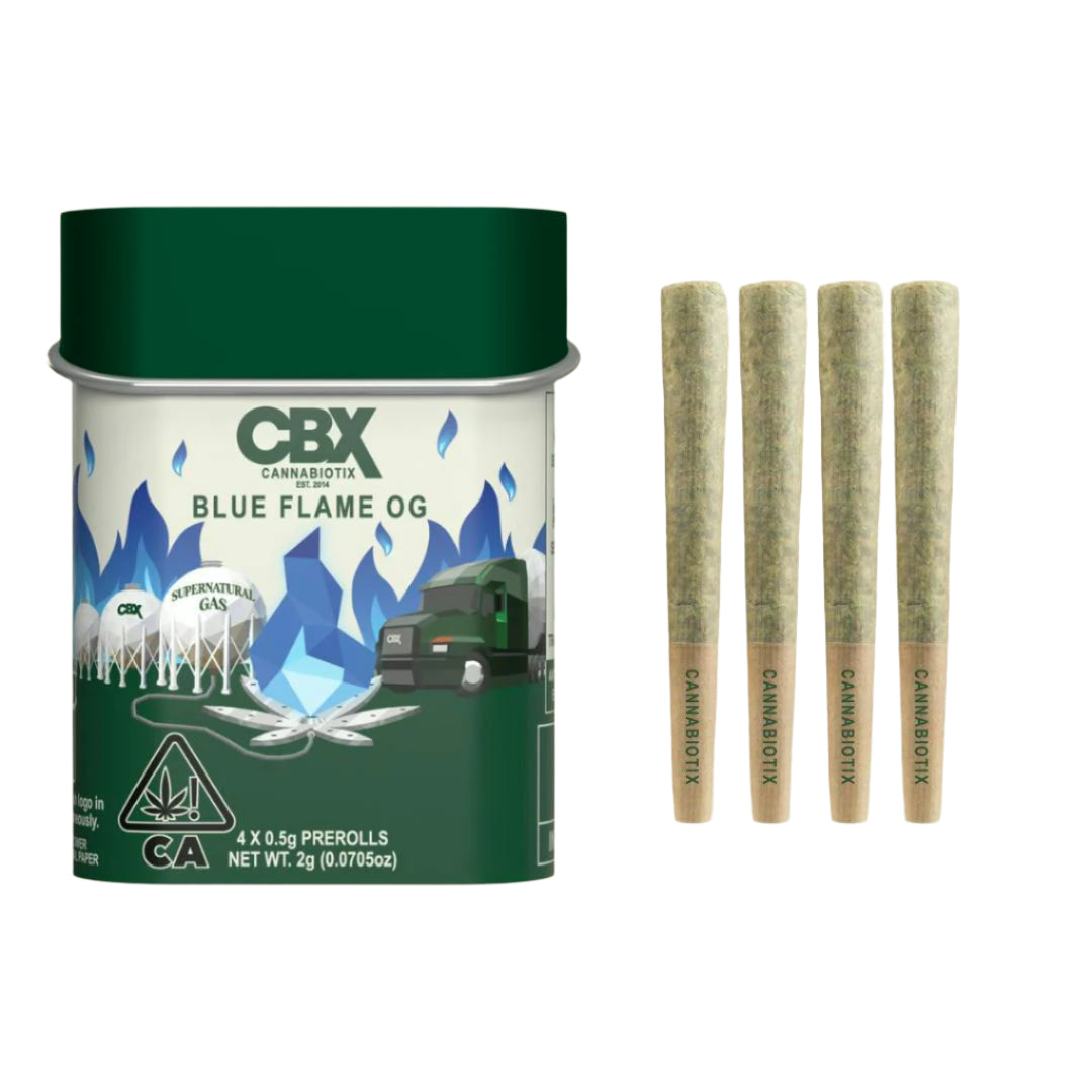 Blue Flame OG Preroll 4 Pack 2g (Cannabiotix)