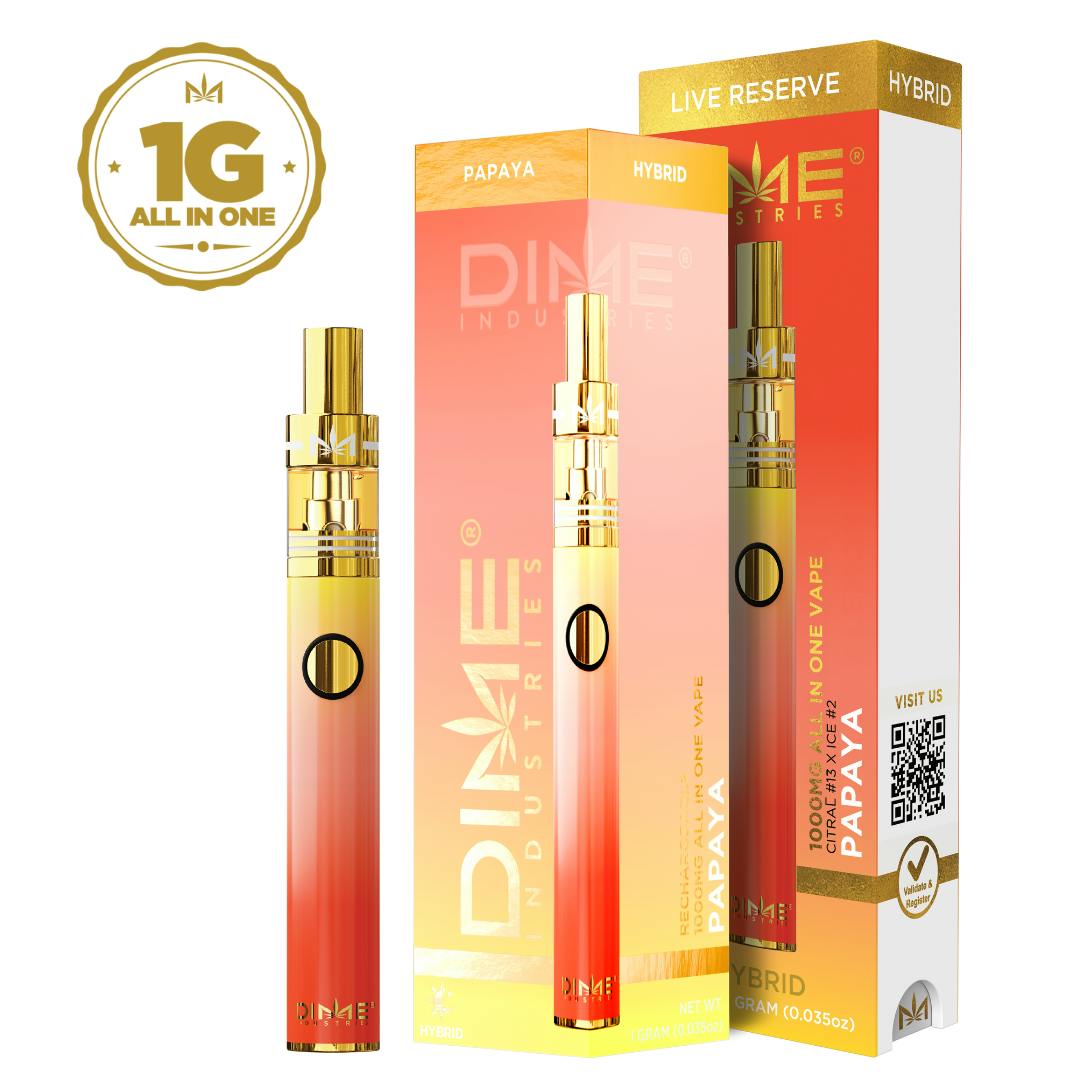 Papaya Live Reserve Disposable 1G (Dime Industries)