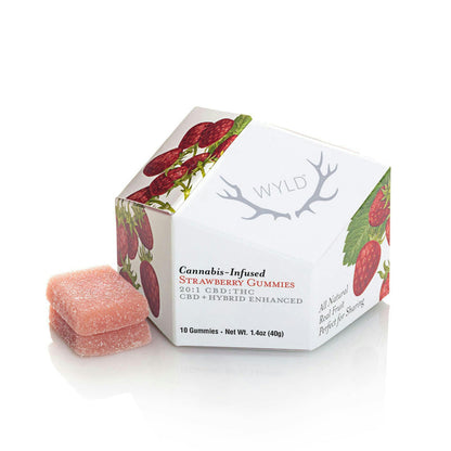 Strawberry 20:1 CBD + Hybrid Enhanced Gummies (WYLD)