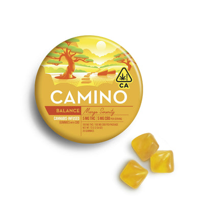 Camino 5:5 Mango Serenity CBD 'Balance' Gummies 100mg(Kiva Confections)