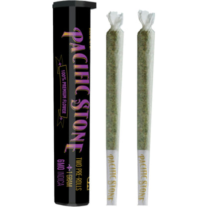 GMO Indica Pre-Rolls 2pk 1g (Pacific Stone)