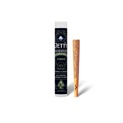 Grapes N Cream x Grapes N Cream OCal Live Rosin Infused Pre-Roll Single 1g (Jetty Extracts)