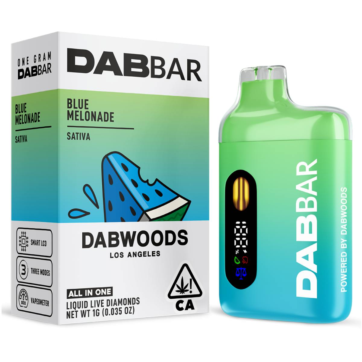 Blue Melonade Liquid Diamond DabBar Disposable 2g (Dabwoods)