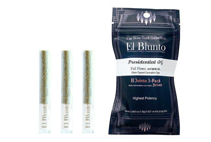 Presidential OG El Jointito Hash Infused 3pk 1.8g (El Blunto by Albert Einstone's)