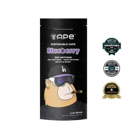 Blueberry Live Resin Disposable Vape 1g (APE Premium Cannabis Corp)