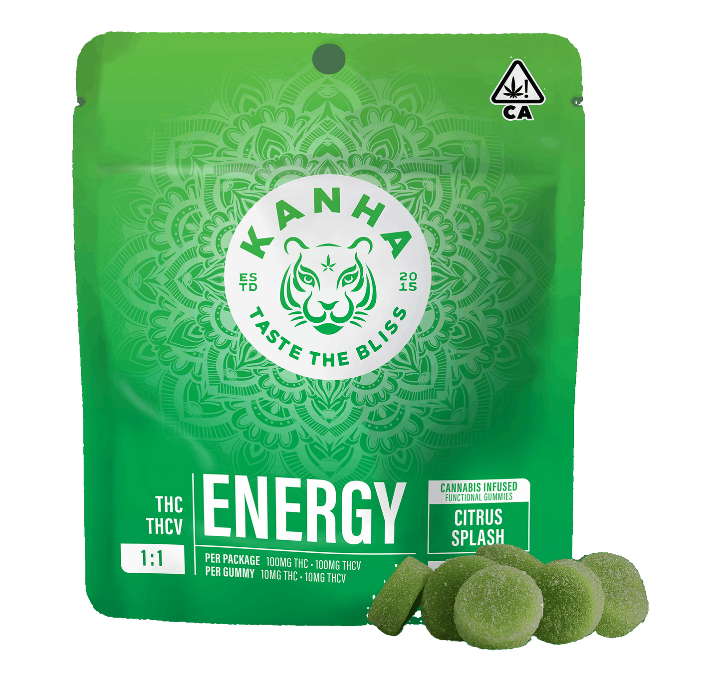 Citrus Splash Energy FX NANO 1:1 THC:THCV 10pk 100THC:100THCV (KANHA)