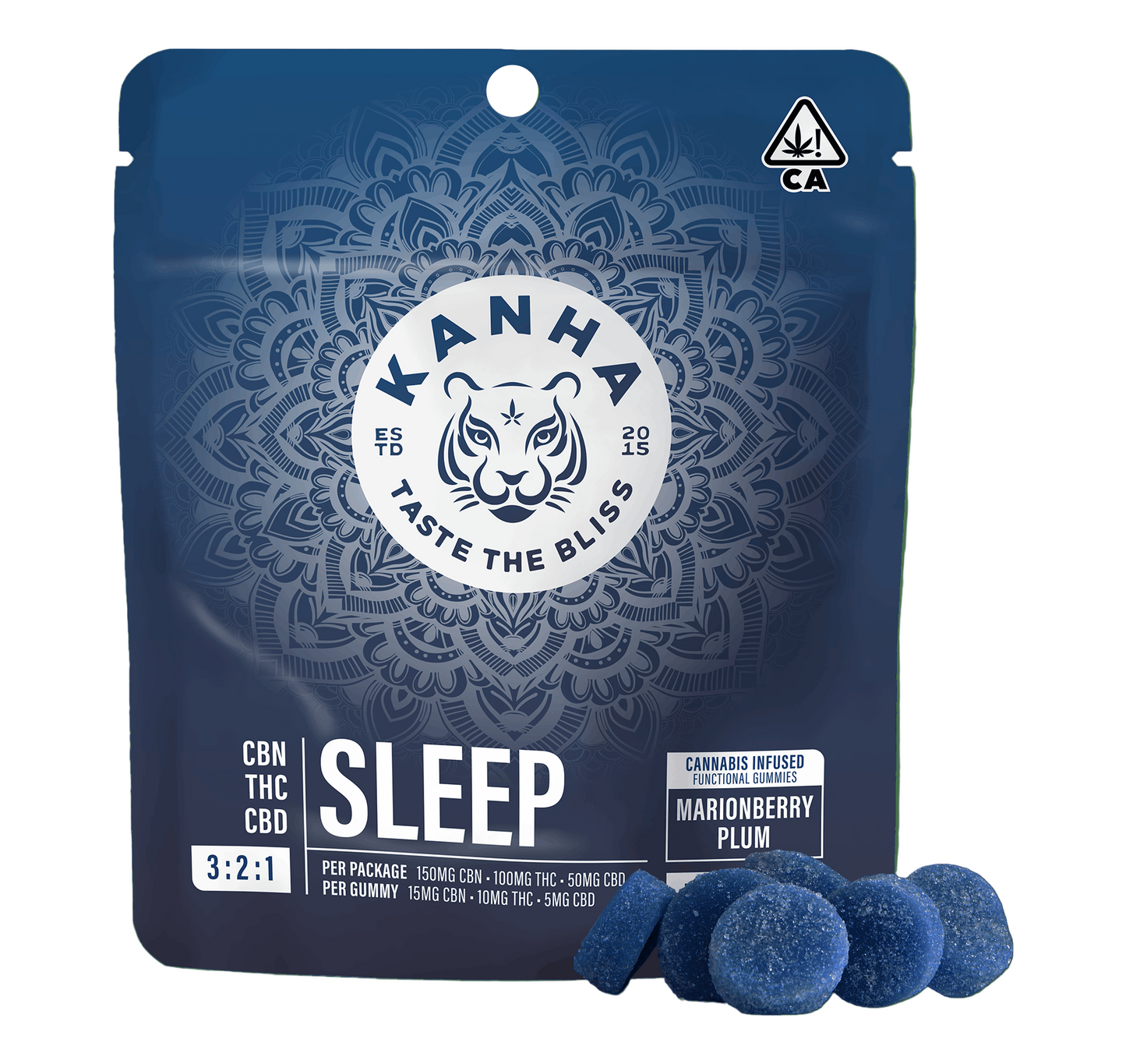 Marionberry Plum Sleep FX NANO 3:2:1 CBN:THC:CBD 10pk 150CBN:100THC:50CBD (KANHA)