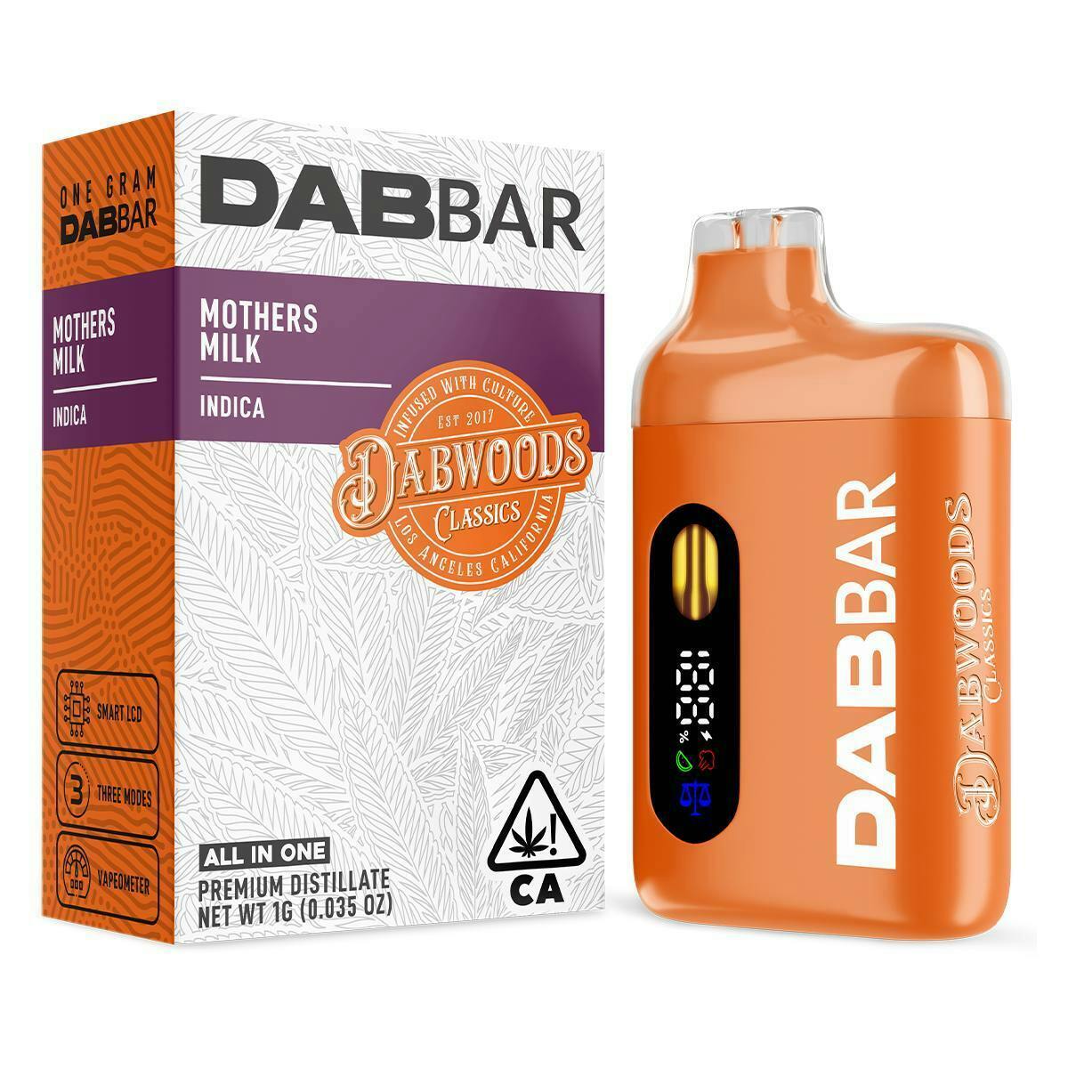 Mother's Milk Distillate DabBar Disposable 1g (Dabwoods)