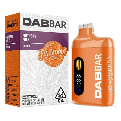 Mother's Milk Distillate DabBar Disposable 1g (Dabwoods)