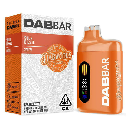Sour Diesel Distillate DabBar Disposable 1g (Dabwoods)