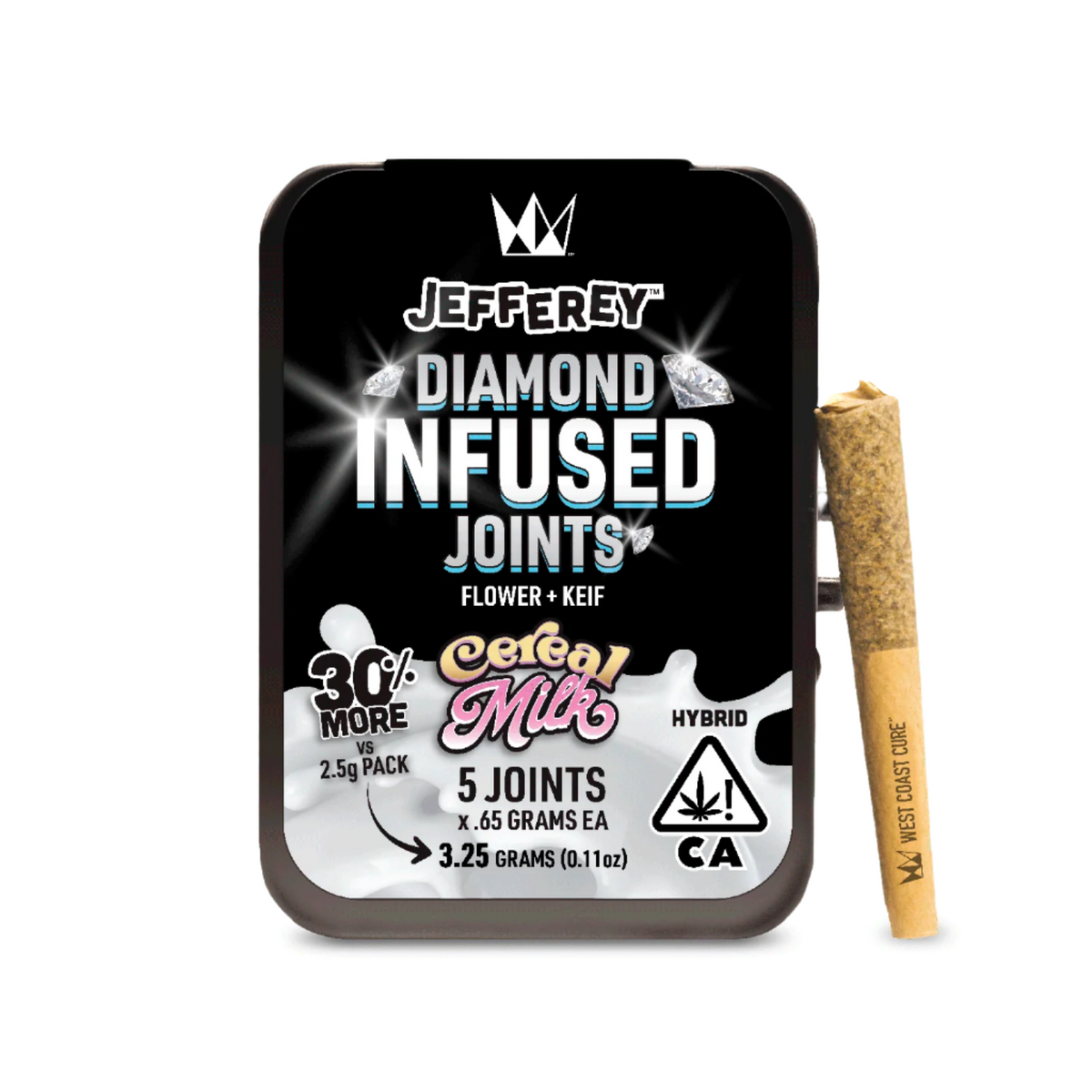 Cereal Milk Jefferey Infused Joint .65g 5pk 3.25g (West Coast Cure)