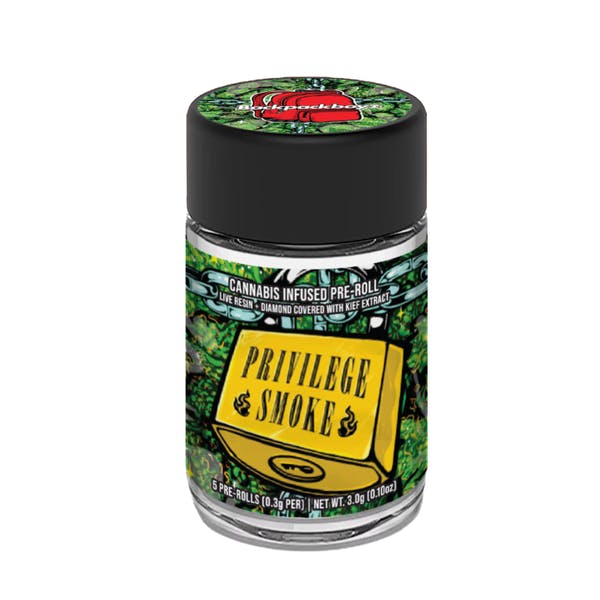 Privilege Smoke Infused Prerolls 5pk (Backpackboyz)