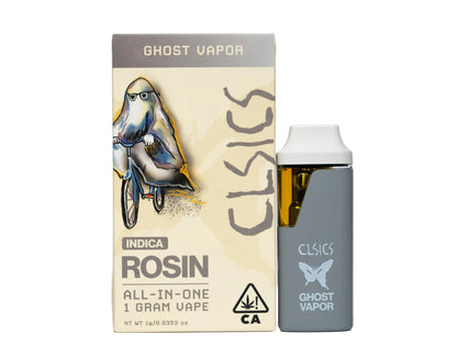 Ghost Vapor Live Rosin All in One Vape 1g (CLSICS Rosin & Rosin Infused Pre Rolls)