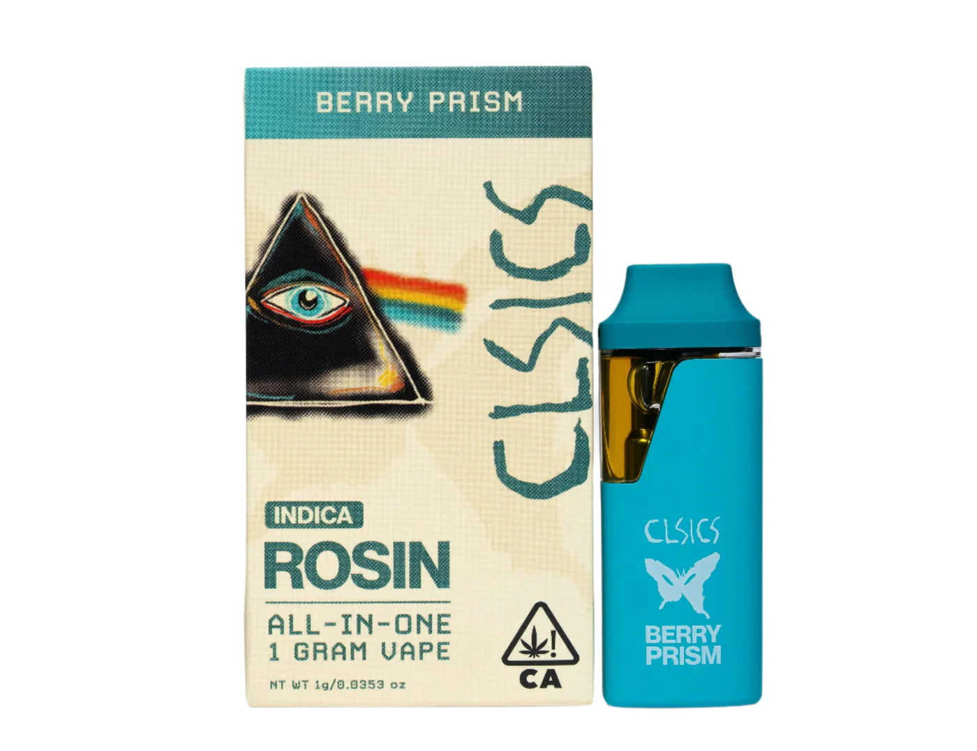 Berry Prism Live Rosin All in One Vape 1g (CLSICS Rosin & Rosin Infused Pre Rolls)