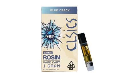 Blue Crack Live Rosin Vape Cartridge 1g (CLSICS Rosin & Rosin Infused Pre Rolls)