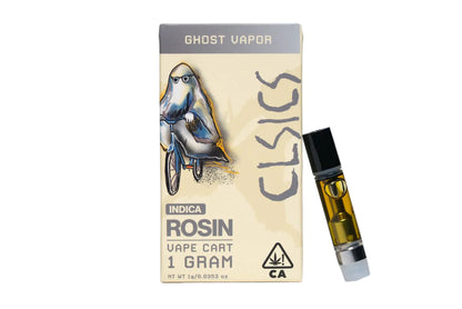 Ghost Vapor Live Rosin Vape Cartridge 1g (CLSICS Rosin & Rosin Infused Pre Rolls)