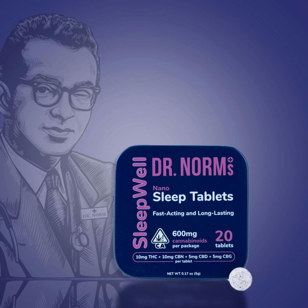 SleepWell Nano Sleep Tablets 20pk 600mg Cannabinoids (Dr. Norm's)
