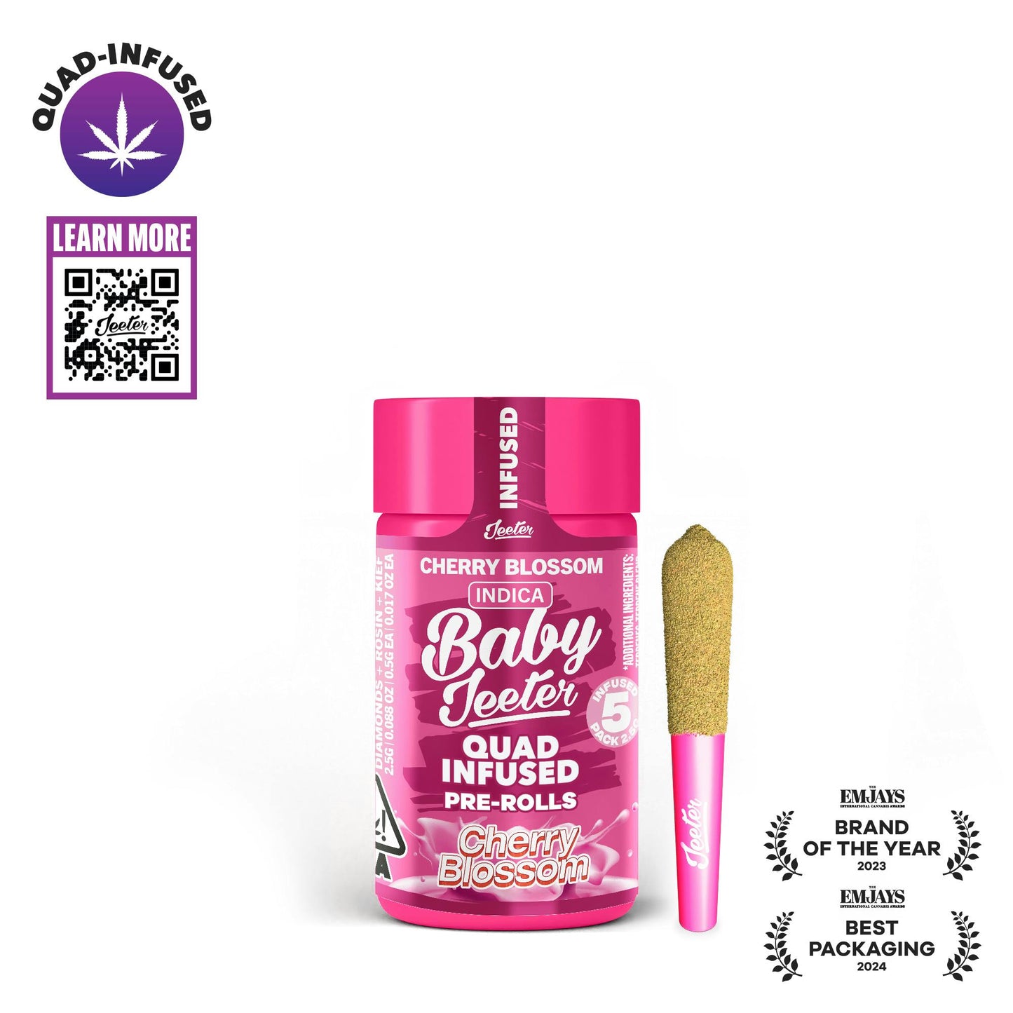 Cherry Blossom Quad-Infused Baby Jeeter 5pk 2.5g (Jeeter)