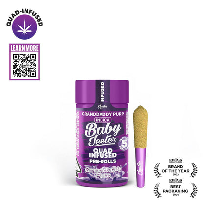 Granddaddy Purp Quad-Infused Baby Jeeter 5pk 2.5g (Jeeter)