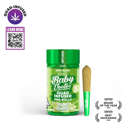 Kiwi Kush Quad-Infused Baby Jeeter 5pk 2.5g (Jeeter)