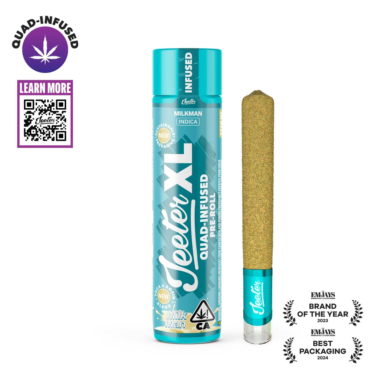 Milkman XL Quad-Infused Jeeter Joint 2g (Jeeter)