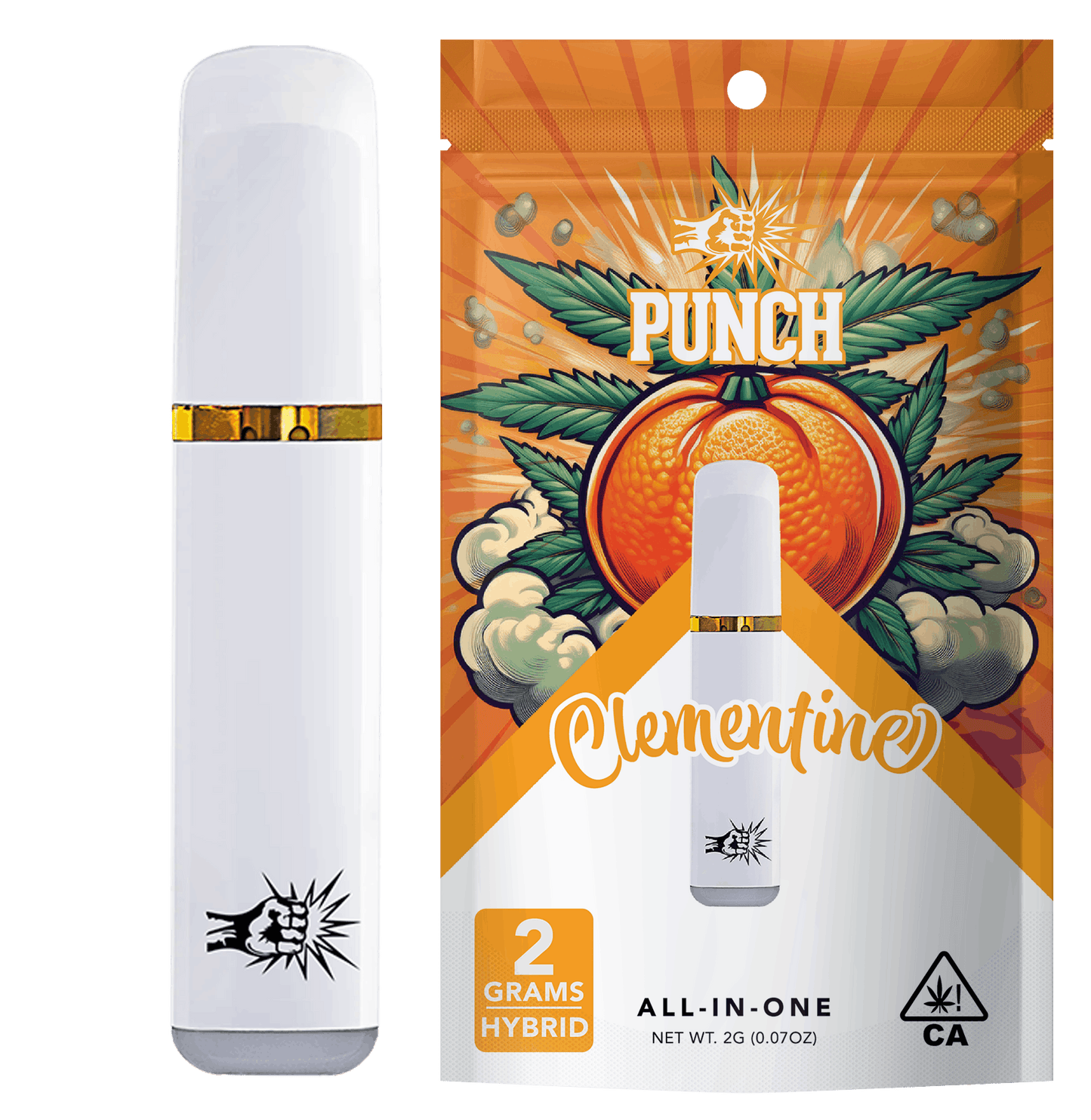 Clementine Hybrid Distillate All in One Vape 2g (Punch Edibles & Extracts)