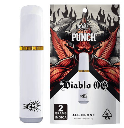 Diablo OG Indica Distillate All in One Vape 2g (Punch Edibles & Extracts)