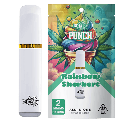 Rainbow Sherbert Hybrid Distillate All in One Vape 2g (Punch Edibles & Extracts)