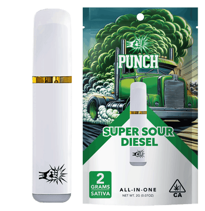 Super Sour Diesel Sativa Distillate All in One Vape 2g (Punch Edibles & Extracts)