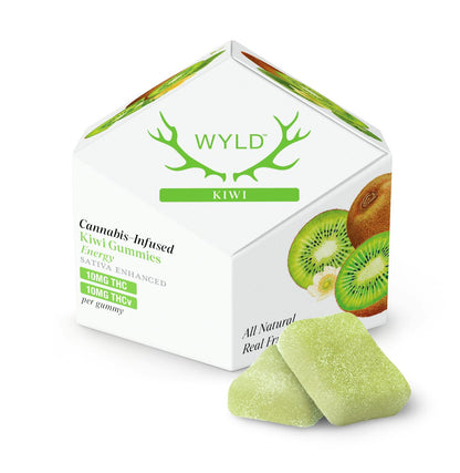 Kiwi 1:1 THCv + Sativa Enhanced Gummies | 100:100mg (WYLD)