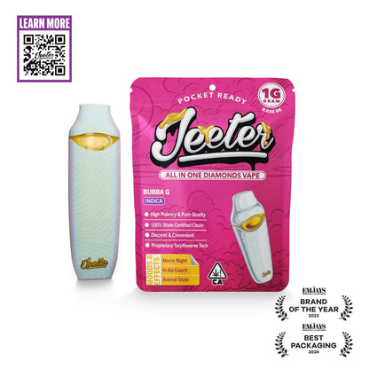 Bubba G All In One Diamonds Vape 1g (Jeeter)
