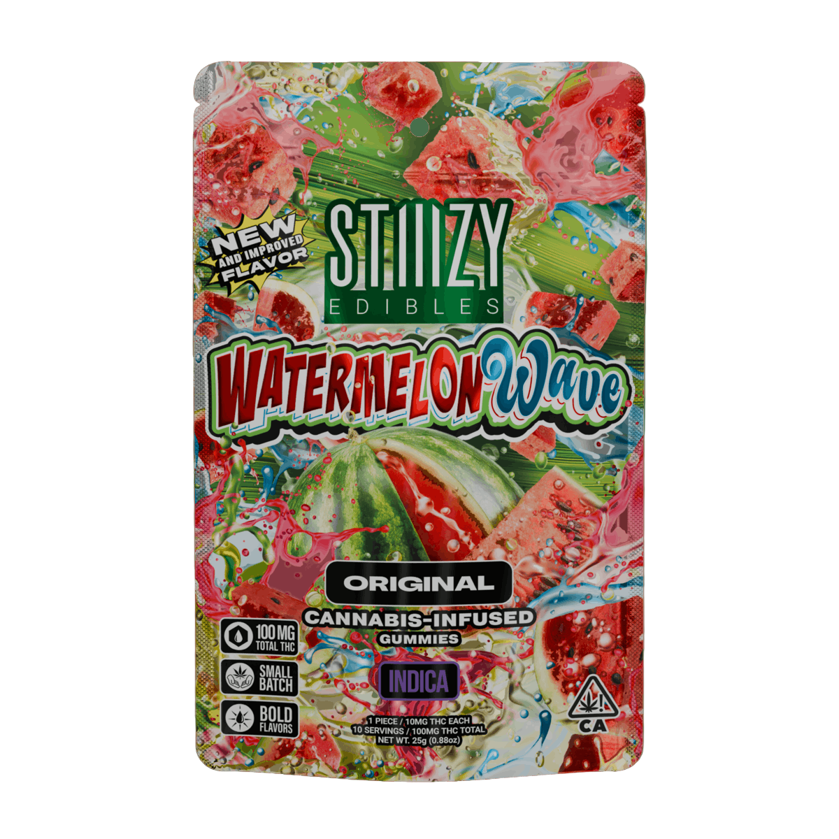 Watermelon Wave Original Gummies 10pk 100mg THC (STIIIZY)