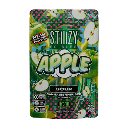 Apple Sour Gummies 10pk 100mg THC (STIIIZY)