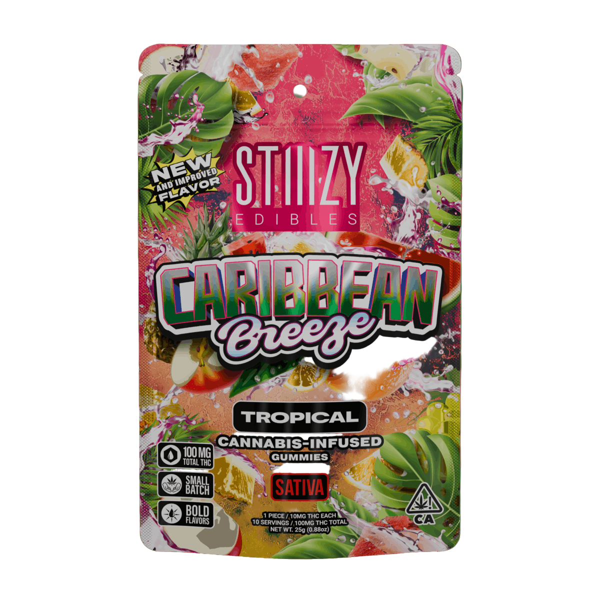 Caribbean Breeze Tropical Gummies 10pk 100mg THC (STIIIZY)